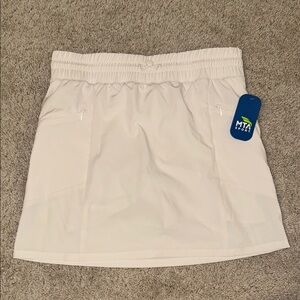 MTA Sport White Athletic Skirt